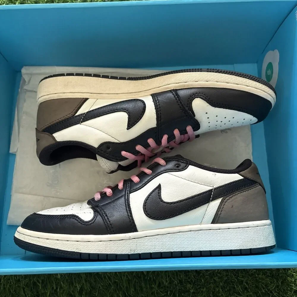 Nike Air Jordan 1 Retro Low OG Dark Mocha White Black Size 6Y CZ0858-102